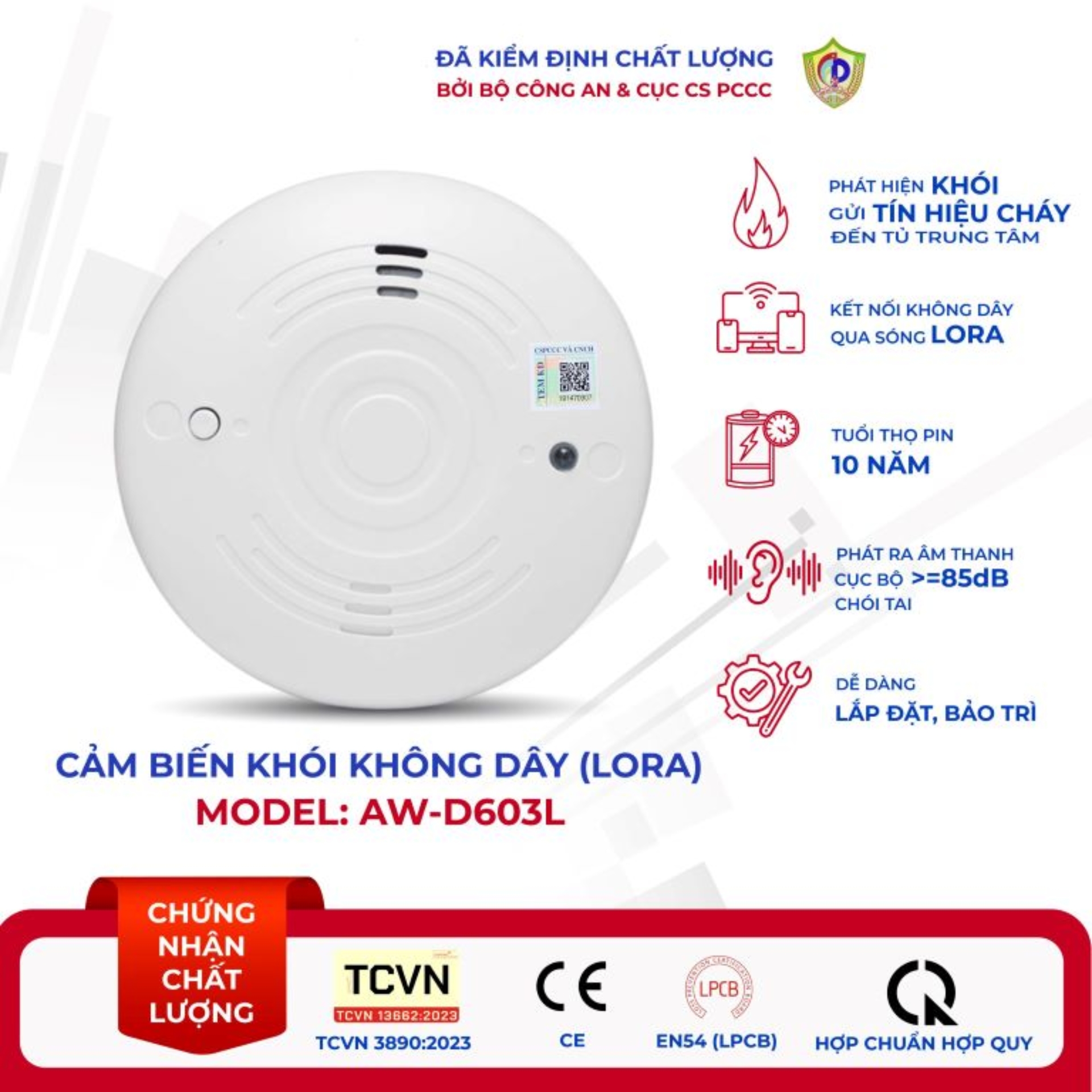 Cảm biến nhiệt không dây ASENWARE