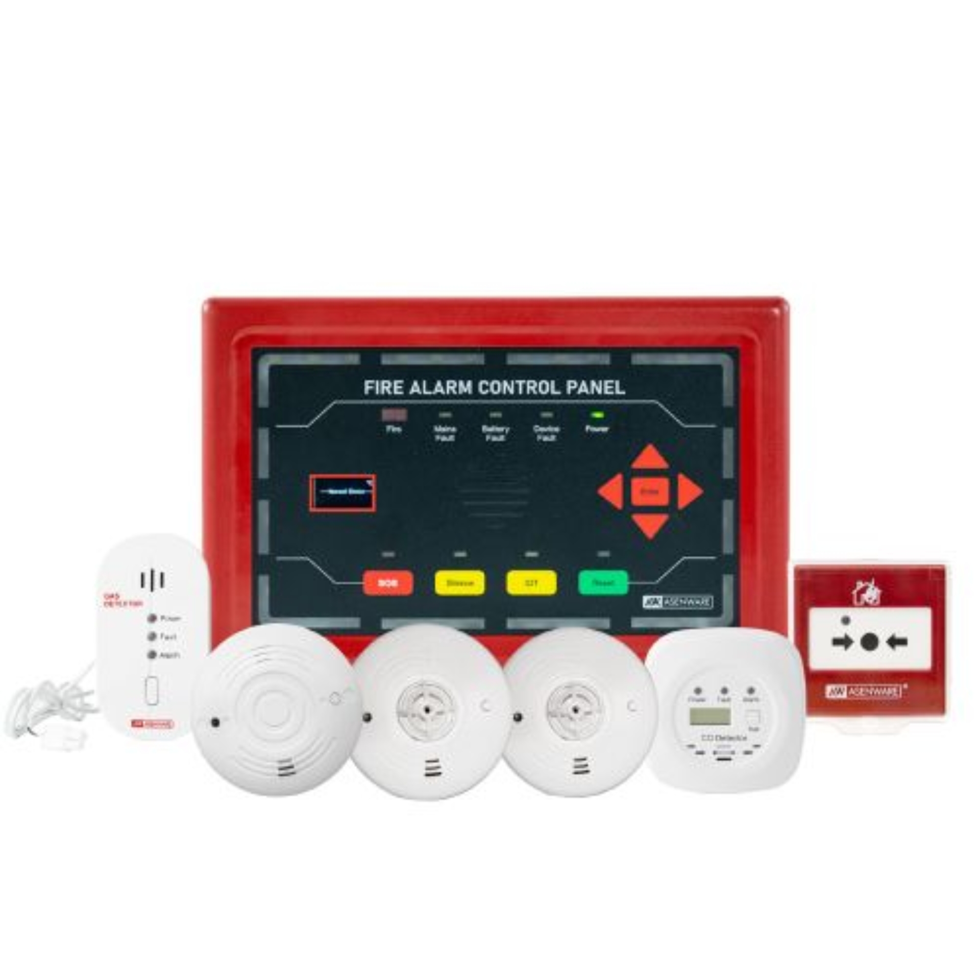 Tủ trung tâm 01 Zone báo cháy không dây tích hợp Loa – Còi – Đèn báo động